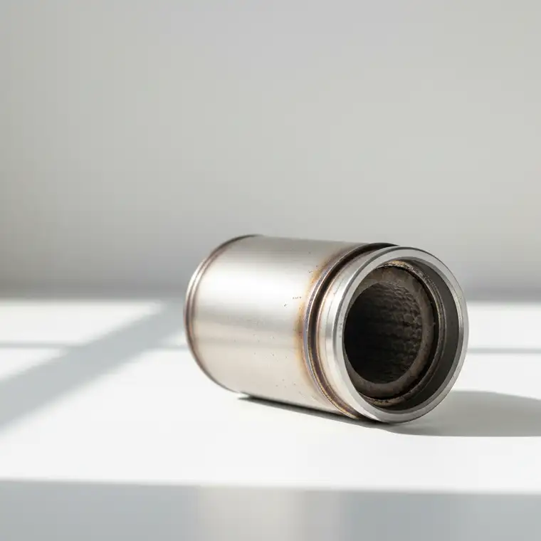 Samochód z silnikiem Diesla podczas kontroli emisji spalin, temat: czy można jeździć z wyciętym filtrem DPF w Polsce w 2026 roku