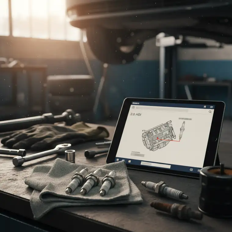 Jak dobrać świece żarowe do silnika 2.0 HDI po numerze VIN