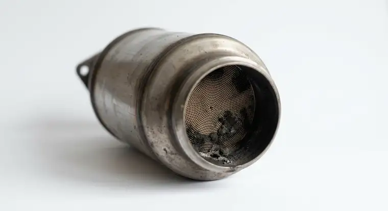 Mechanik w autoryzowanym serwisie wykonuje wymuszone wypalanie DPF w nowoczesnym dieslu, pokazując koszt i zakres usługi w 2026 roku
